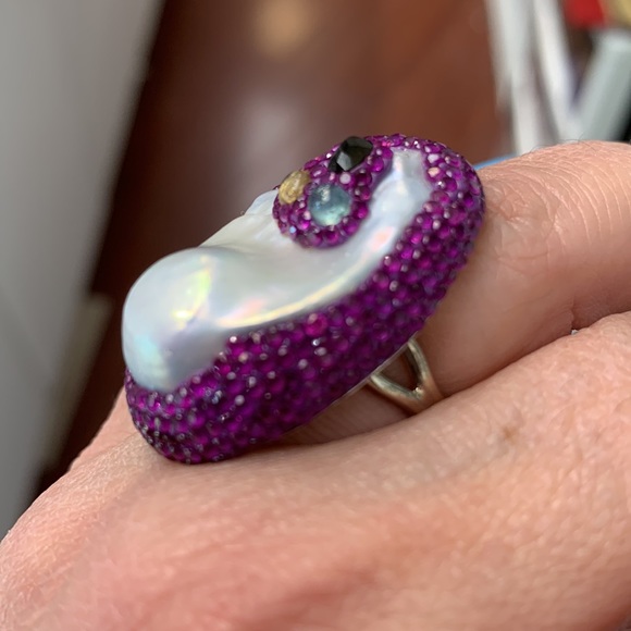 Baroque Perl ring - Picture 4 of 4
